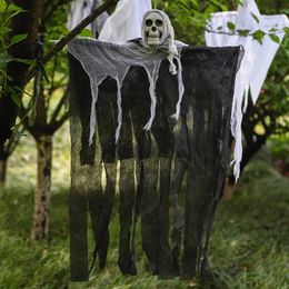 Halloween Decorations, Hanging Ghosts, Skull Head Gauze, Ghost Face, Haunted House Entrance Horror Props, Ghost Ornaments