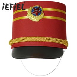 BeanieSkull Caps Soldier Hat Children Kids Girls Boys Drum Band Hat Halloween Cosplay Cap Hat-nutcracker Costume Accessoris for Stage Performance 231013