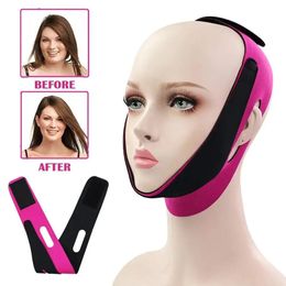 Beauty Microneedle roller Elastic Face Slimming Bandage V Line Shaper Women Chin Cheek Lift Up Belt Massage Strap Skin Care Tools 231013