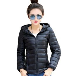 Women's Down Parka Lightweight Winter Padded Jacket Hooded Girls Quality Puffer Coats 2023 Autumn Teen Ultra Light Jackets 231013