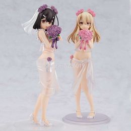 Finger Toys 21cm Kdcolle Fate/kaleid Liner Anime Figure Prisma Illya Action Figure Phantasm Illyasviel Wedding Bikini Ver Figurine Doll Toys