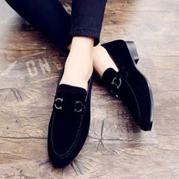 Luxury italian dress shoes genuine leather loafers men gentlemen designer sneakers walk suede casual slip on flats wedding office classic formal dinner shoe