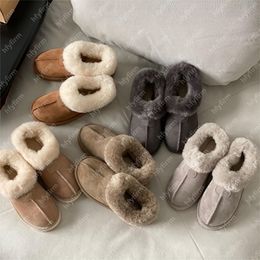 Designer Tazzlita Slippers Coquette Fur Slides Sheepskin Shearling Tazz Tazzlita Mules Women Men Ultra Mini Platform Boots Suede Fall Winter size 35-44