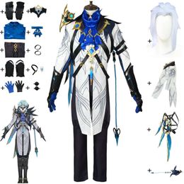 Cosplay Anime Game Genshin Impact Ii Dottore The Doctor Cosplay Costume Wig Snezhnaya Fatui Outfit Sumeru Halloween Adult Uniform Suit