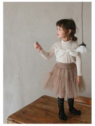 Skirts Arrival Toddler Kids Girl Tulle A-line Tutu Skirt Princess Mini Dress Retro Children Cute Pettiskirt 231013