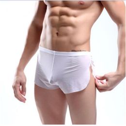 Sexy fashion Men solid color lounge pants Male panties pajama pants home furnishing loose wear Sexy Lingerie Gay wear FT132299F