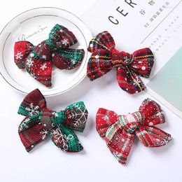 Hair Accessories Christmas Children Clips Baby Girl Hairpins For Cute Girls Handmade Bowknot Clip Kids Butterfly Barrettes