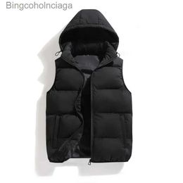 Best-Selling Men's Cotton Hooded Puffer winter vest for men - L231014