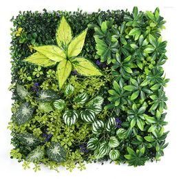 Decorative Flowers Artificial 50X50cm Grass Wall Panel Wedding Decor Panels Backdrop Green Home Garden Outdoor Decors Backyard