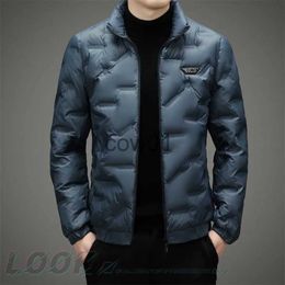 Men's Down Parkas Men Fashionable Warm Winter Coat with Thickened Design Casual Stylish Stand Collar Lightweight Thin Korean Version Short Length J231014