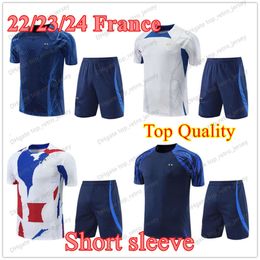 2023 Soccer jerseys MBAPPE French tracksuit GRIEZMANN adult short sleeves SET 22 23 GIROUD equipement Maillot de football training suit sportswear