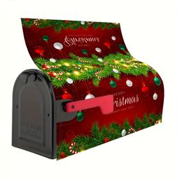 1pc, Merry Christmas Mailbox Covers Post Box Cover Wraps Standard For Garden Yard Decor, Christmas Decor, Scene Decor, Festivals Decor, Home Decor, Corridors Decor