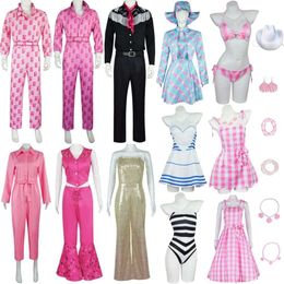 Cosplay Anime Movie Babi Ken Cosplay Costume Adult Child Pink Princess Dress Jumpsuit Sportswear Blue Clothes Halloween Suit