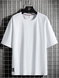 Men's T Shirts Big Size Summer Men Basic T-shirts Short Sleeve Casual Cotton Oversized Fashion Tee Tops 6XL 7XL 8XL