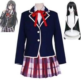 Cosplay Anime Yukinoshita Yukino My Youth Romantic Comedy Is Wrong As I Expected Teen Snafu Cosplay Costume Wig School Uniform Hallowen