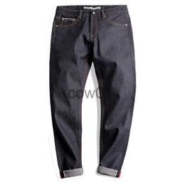 Men's Jeans Maden Red M Embroidery Denim jeans Straight slim fit selvage Jeans 14.5 oz Vintage amekaji wear branded pants for male 28 to 38 J231014