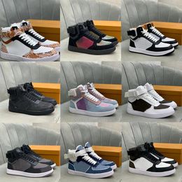 2024 famous Rivoli Boot Trainers Sneaker Designer Basketball Casual Shoe Embossed Women Men black white Sport Runner classic High-top outdoor Sneakers Size 38-45