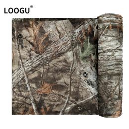 Tents and Shelters LOOGU Durable Camo Net Tourist Awning for Hunting Outdoor Garden Fence Mesh Shade Camping Military Camouflage Network Exterior 231013