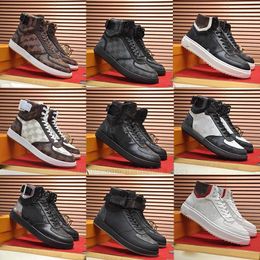 mens womens Rivoli shoe Sneakers Boots mens womens Basketball classic Casual Shoes black white Embossed Rubber outsole calfskin boots High-top low outdoor Trainers