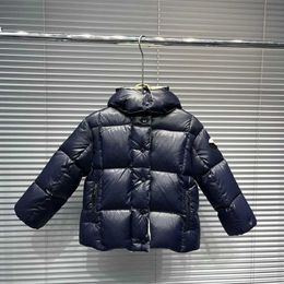 Down Coat Spot 2023 winter children's hooded short down jacket J231013