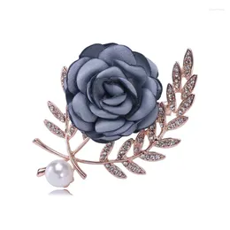 Brooches Party Gift Fashional Brooch Korean Cloth Art Hemmed Flower Maiden Temperament For Women Clothing Pin Decoration