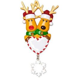 Factory Outlet New deer love tag resin decoration creative pendant decorative resin crafts 2PMA