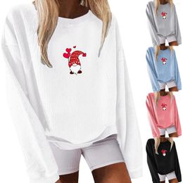 Women's Hoodies Personalised Design Christmas Print Long Sleeved Crew Neck Hoodie Fleece Sweat Jacket Women Cotton Shirts