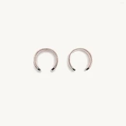 Backs Earrings HESHI U-Shaped 925 Silver Rose Gold Plated Earless Hole Ear Clips Jewelry For Women