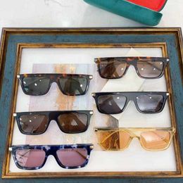 Designer New square frame shaped sunglasses, star internet celebrity, same street photo fashion sunglasses, gg1437s RQO9