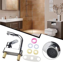 Bathroom Sink Faucets Basins Faucet 360° Rotating Bath And Cold Water Mixer Vanity Taps Deck Mounted Washbasin