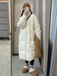 Women's Down Parkas Cotton Coat Women Korean Style Long Lady Winter Warm Loose Overcoat Female Fashion Elelgant Thick Quilted jacket 231013