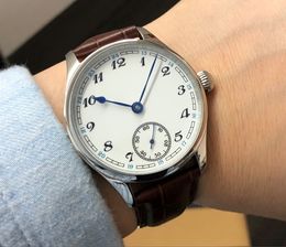 41mm no logo Enamel White dial Asian 6498 17 jewels Mechanical Hand Wind movement Men's Mechanical watches GR100-20