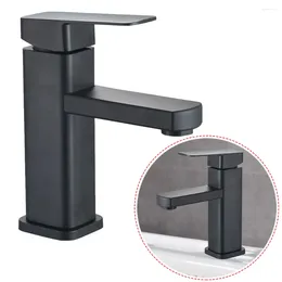 Bathroom Sink Faucets 1PC Single Cold Mixer Faucet Basin Stainless Steel Chrome Plated Accessories