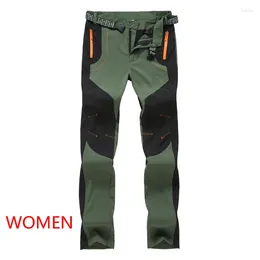 Men's Pants Loose Stretch Men Women Summer Autumn Breathable Softshell Tactical Outdoors Quick-drying Thin Sports M-4XL