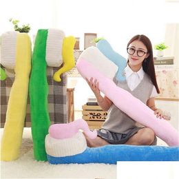 Plush Dolls 90Cm Creative Toothbrush Pillow Pp Cotton Stuffed Slee Pillows Plush Toy Sofa Decoration Office Cushions 4 Colours 210825 T Dh54H