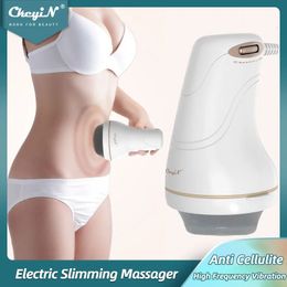 Other Massage Items CkeyiN High Frequency Vibration Waist Slimming Massager Handheld Anti Cellulite Fat Body Shaping Tool with 8 Head 231013