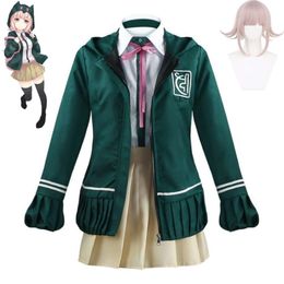 Cosplay Game Super Dangan Ronpa Danganronpa Nanami Chiaki Cosplay Costume Wig Anime School Student Jk Uniform Halloween Suit