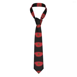 Bow Ties Morocco Neckties Men Women Polyester 8 Cm Moroccan Flag Neck Tie For Skinny Wide Accessories Cravat Business