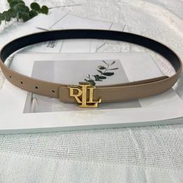 Belt for Women Leather 2.5cm Width High Quality woman Designer reversible Belts Letter Buckle Womens casual Waistband 5 colour optional With box