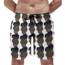 Men's Shorts Board Armin Arlert Cute Hawaii Swim Trunks Graduates Of The 104th Training Corps Quick Dry Sports Short Pants