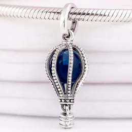 Loose Gemstones Original Polished Moonlight Blue Crystal Air Balloon Pendant Beads Fit 925 Sterling Silver Charm Bracelet Diy Jewellery