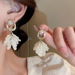 Stud Earrings Petal Flower Temperament Light Luxury Niche Design Sense Of Senior Cold Wind Exaggerated Female