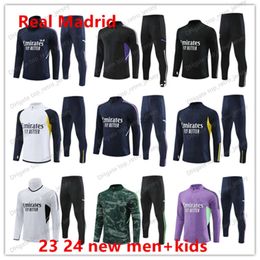 2023 Real Madrids tracksuit Sportswear BELLINGHAM VINI JR 23 24 real Madrides men and kids football training suit Long sleeved CAMAVINGA chandal futbol survetement