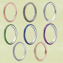 Cluster Rings 2023 Quality Me Series European And American 1:1 Laser Green Ring Electro-optical Blue Jewellery Hip Hop Fashion