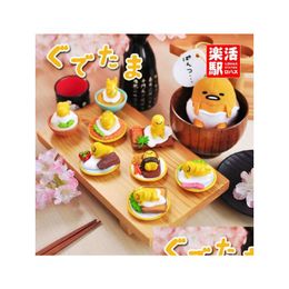 Cartoon Tv 8Pcslot Gudetama Lazy Egg Cute Mini Pvc Action Figure Ornaments Toy For Home Decoration2894667 Toys Gifts Action Figures Mo Dh0Cm