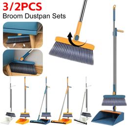 Hand Push Sweepers Broom Scoop Set Household Folding Dustpan and Shovel Bathroom Water Wiper Pet Hair Grabber Sweeping Cleaning Tools 231013