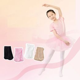 Leggings Tights 115Y Childrens and Girls Ballet Dance Pantyhose Childrens Thin Fashion Velvet Tights Baby Solid Black Pink Socks 231013