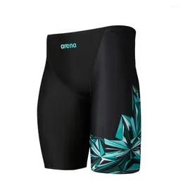 Men's Swimwear Summer Mens Diving Surfing Beach Tights Shorts Swimming Trunks Sports Training Pants Quick Dry Printing Swimsuit