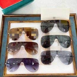 Designer New G pilot sunglasses ins celebrity internet celebrity same artistic sunscreen sunglasses gg1436s A13K