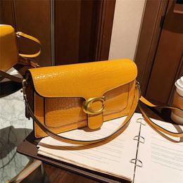 Small Bag Women's 2023 New Crocodile Pattern Square Fashion One Shoulder Crossbody Bags number 7452